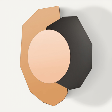 Miroir Troyon 62 Cm 80 Cm Rose Doré