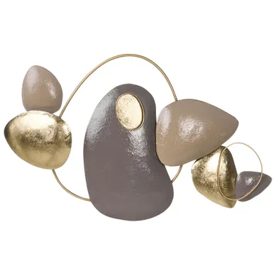 Décoration Murale Clane 46 Cm Métal Doré