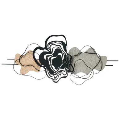 Décoration Murale Sallins 48 Cm Métal Noir