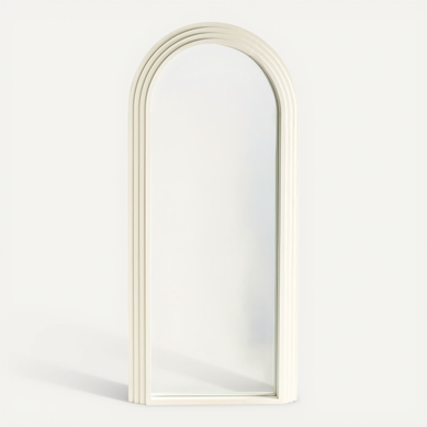 Miroir Dijon 80 Cm 170 Cm Bois Blanc Cassé