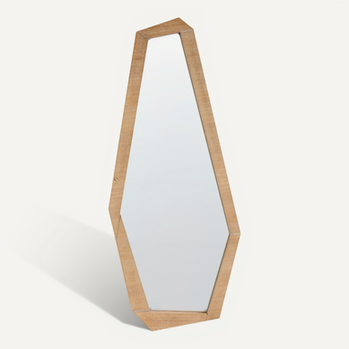 Miroir Chanu 44 Cm 104 Cm Marron Clair