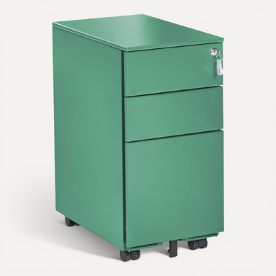 Armoire haute de bureau grande profondeur à portes battantes