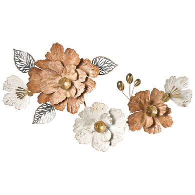 Décoration Murale Fleur Caesium 95 Cm Métal Multicolore