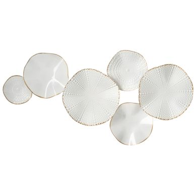 Décoration Murale Neodynium 47 Cm Métal Blanc