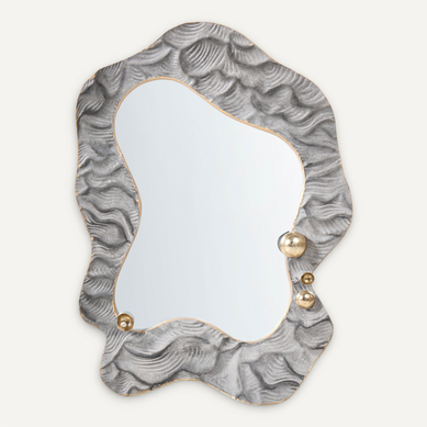Miroir Linas 51 Cm 67 Cm Gris Miroir Linas 51 Cm 67 Cm Gris