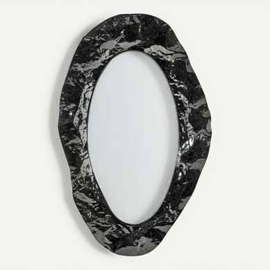 Miroir Lognes 56 Cm 95 Cm Noir