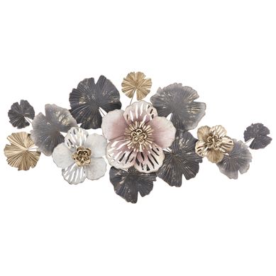 Décoration Murale Fleur Molybdenium 60 Cm Métal Multicolore