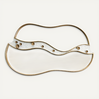 Miroir Tawley 45 Cm 76 Cm Métal Doré