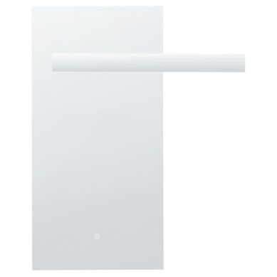 Miroir De Salle De Bain LED Maux 83 Cm 100 Cm Argenté