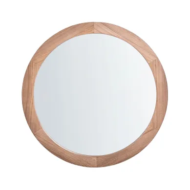 Miroir Lasalle 76 Cm 76 Cm Bois De Paulownia Marron Clair