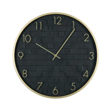 Horloge Murale Creuse Noir