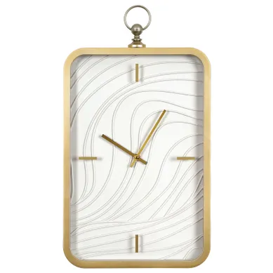 Horloge Murale Moliens Blanc/doré