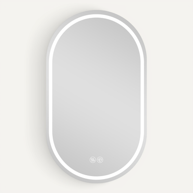 Miroir Sans Cadre 60x100 Cm Avec écran Tactile Anti-buée, LED, En Verre, Couleur Argent Miroir Sans Cadre 60x100 Cm Avec écran Tactile Anti-buée, LED, En Verre, Couleur Argent
