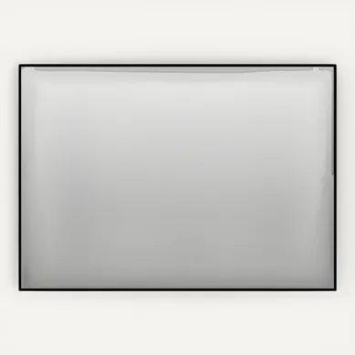 Miroir De Salle De Bain 50x70cm, Cadre Aluminium Noir, Verre Argenté Sans Cuivre 5mm, Noir Miroir De Salle De Bain 50x70cm, Cadre Aluminium Noir, Verre Argenté Sans Cuivre 5mm, Noir