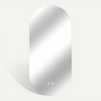 Miroir Salle De Bain LED Tactile Antibuée 60x120 Cm Verre Argenté