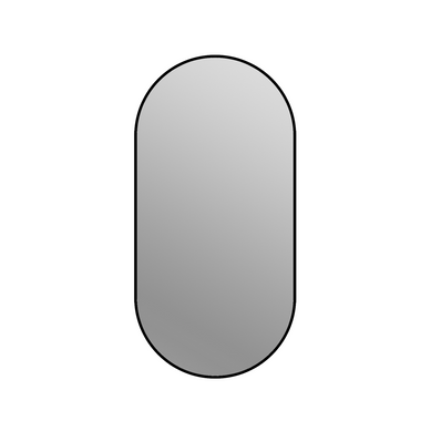 Miroir Mural Arche 60x120 Cm Noir En Verre Et Métal, Pose Verticale Ou Horizontale Miroir Mural Arche 60x120 Cm Noir En Verre Et Métal, Pose Verticale Ou Horizontale