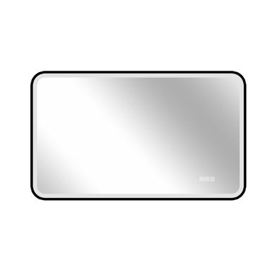 Miroir De Salle De Bain LED 60x100 Cm Noir, Anti-buée, Dimmable, 3 Couleurs Miroir De Salle De Bain LED 60x100 Cm Noir, Anti-buée, Dimmable, 3 Couleurs