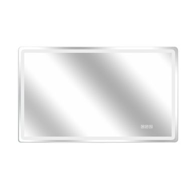 Miroir De Salle De Bain LED Avec Anti-buée, 3 Couleurs, Variateur, En Verre