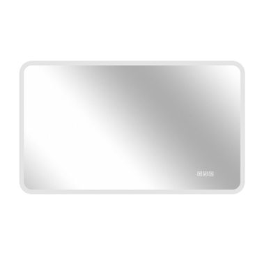 Miroir Salle De Bain LED Avec Anti-buée, 3 Couleurs, En Verre Trempé Et Métal