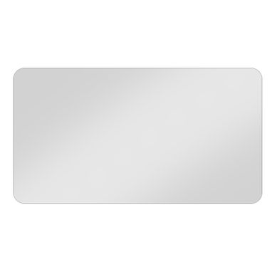 Miroir De Salle De Bain Avec Fixation Murale, En Verre, Sans Cadre, Coins Arrondis R50 Miroir De Salle De Bain Avec Fixation Murale, En Verre, Sans Cadre, Coins Arrondis R50