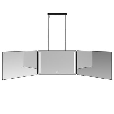 Miroir De Maquillage Pliable 360° Avec Lumière, Miroir Triple Ajustable Pour Voyage