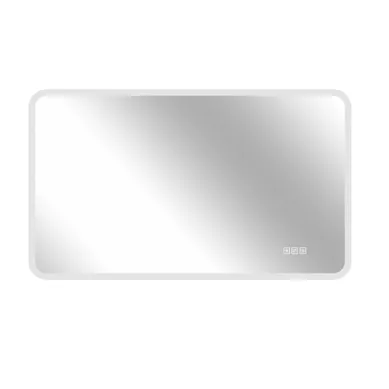 Miroir De Salle De Bain LED 60x100 Cm Antibuée Dimmable Verre Trempé Argenté