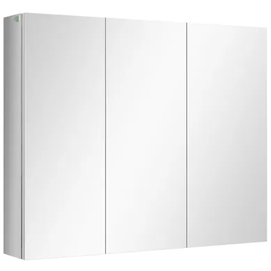 Armoire De Salle De Bain Miroir Murale 70 X 12 X 55 Cm Argent