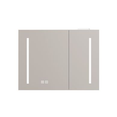 Miroir De Salle De Bain LED 80 X 13,8 X 60 Cm Blanc