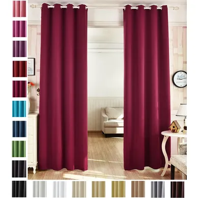 1 Pièce Rideau Occultant En Polyester. Rideau Opaque Suspension à Oeillets. 135x225cm. Mûre. 1 Pièce Rideau Occultant En Polyester. Rideau Opaque Suspension à Oeillets. 135x225cm. Mûre.