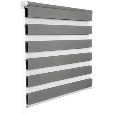 Store Enrouleur Double Fixation Rapide Isolant Thermique 110x150 cm Gris