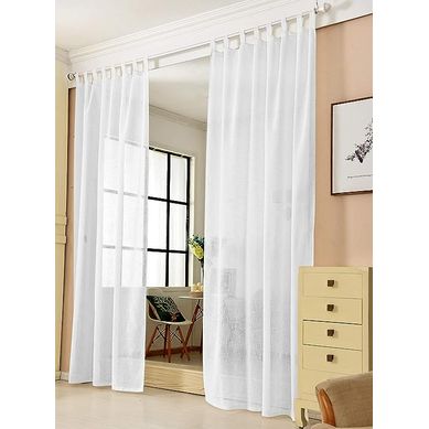 1 Pièce Rideau Voilage. Décoration Pour Fenêtre. Suspension à Pattes. 140x245 Cm. Blanc. Vh5863ws 1 Pièce Rideau Voilage. Décoration Pour Fenêtre. Suspension à Pattes. 140x245 Cm. Blanc. Vh5863ws