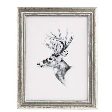 1 Pièce Cadre De Photo En Bois Artos Style Façade En Verre.15x20 Cm.argent