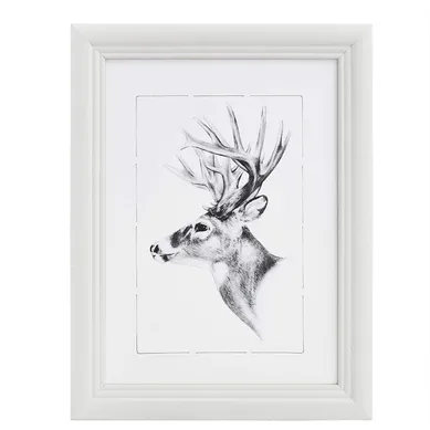 1 Pièce Cadre De Photo En Bois Artos Style Façade En Verre.15x20 Cm.blanc