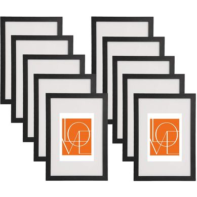 Lot De 10 Pièces Cadre Photo. 30x40 Cm Décoration Pour Maison Galerie De Photos. Noir