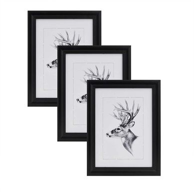 Set De 3 Cadre Photo. Noir. 21x29.7cm.artos Style En Bois Et Verre.cadre Décoration Pour La Maison. Set De 3 Cadre Photo. Noir. 21x29.7cm.artos Style En Bois Et Verre.cadre Décoration Pour La Maison.