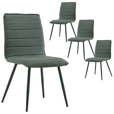 Duhome 2X Chaise Salle à Manger en Tissu Bleu Chaise rembourrée Design Retro avec Pieds en métal sélection de Couleur 8066 Velours