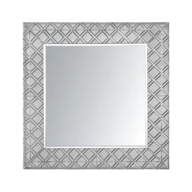 Miroir Evettes 80 Cm 80 Cm Métal Argenté