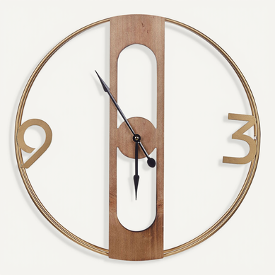 Horloge Murale Ø 50 Cm Effet Bois Clair Mulhouse