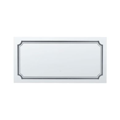 Miroir Mural à LED Argenté 120 X 60 Cm Arromachnes Miroir Mural à LED Argenté 120 X 60 Cm Arromachnes
