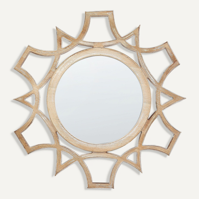 Miroir 60 Cm Bois Clair Zapopan