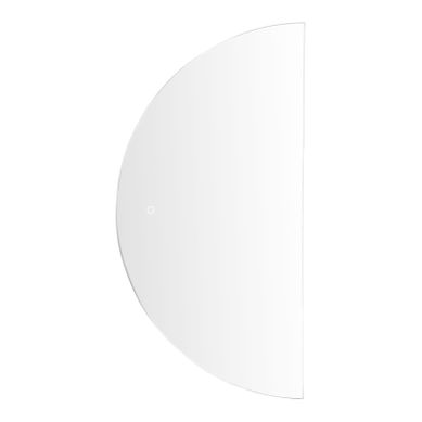 Miroir Mural Demi Rond Argenté à LED 50 X 100 Cm Loue Miroir Mural Demi Rond Argenté à LED 50 X 100 Cm Loue