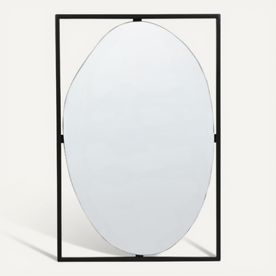 Miroir 60 Cm Noir Nibelle