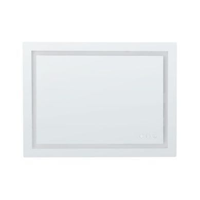 Miroir De Salle De Bain LED Prenois 80 Cm 60 Cm Argenté