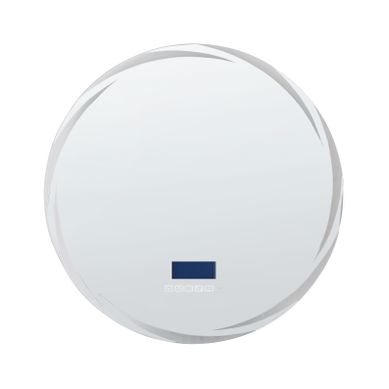Miroir De Salle De Bain LED Tanay 60 Cm 60 Cm Avec Haut-parleur Bluetooth Intégré Argenté