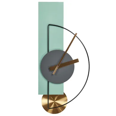 Horloge Murale Cevins Métal Vert Clair