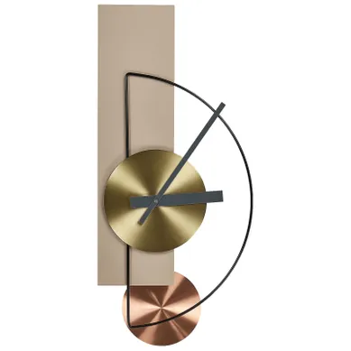 Horloge Murale Cevins Métal Beige