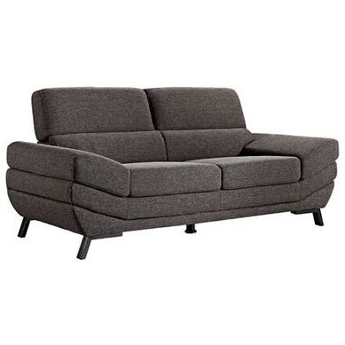 EBTOOLS Canap/é /à 2 Places Tissu Canap/é de Salon Fauteuil 2 Places Banquette en Bois et Tissu Sofa Meuble Fauteuil Long 2 Places Confortable Moderne pour S/éjour Salon Chambre Bureau Bleu