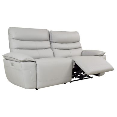 électriques EVOGG  cuir et croûte cuir gris clair