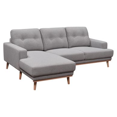 méridienne gauche SUNNY  Tissu gris clair