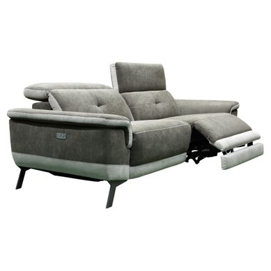 électrique STYLSON  tissu marron glacé et beige